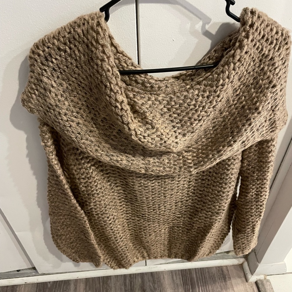 Super cute cowl neck sweater!